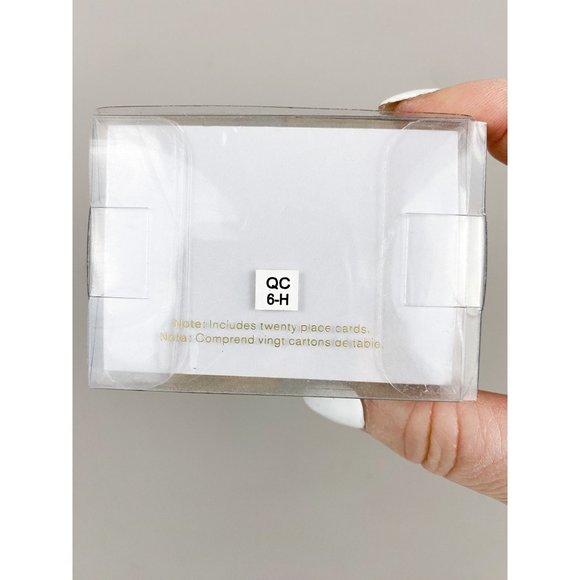 Pottery Barn Table Top Mesa Place Card Holders + Place Cards NEW Set of 4 blocks - Picture 2 of 4